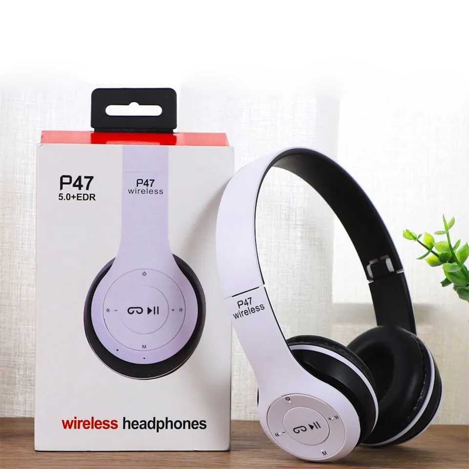 Audífono inalámbrico P47 Bluetooth - Negro