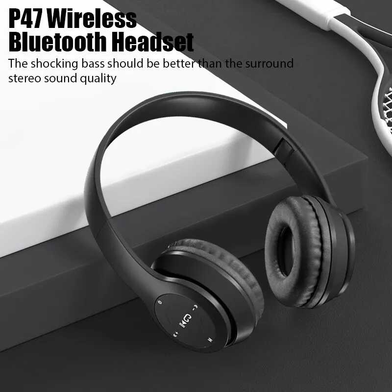 Audífono inalámbrico P47 Bluetooth - Negro
