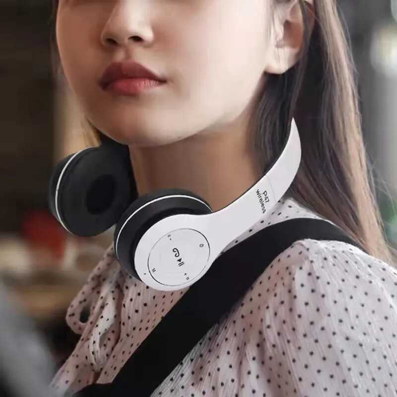 Audífono inalámbrico P47 Bluetooth - Negro