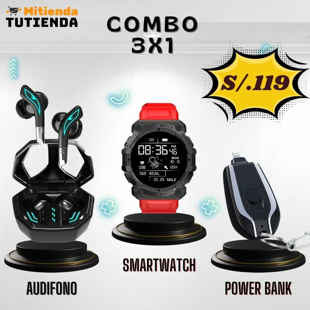 Combo 3 x 1 (Wolf + Fd68 + Mini Power Bank