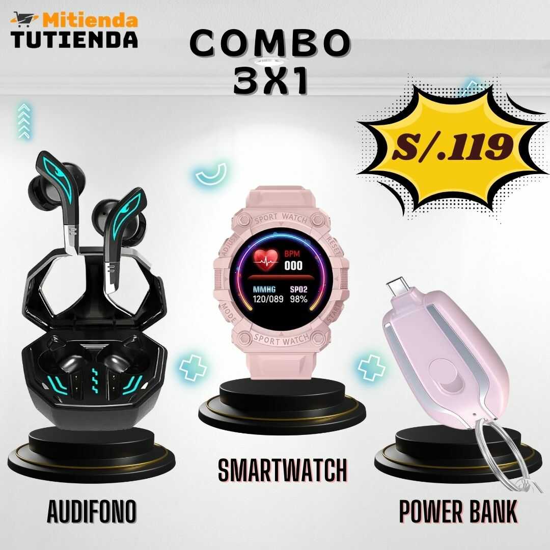 Combo 3 x 1 (Wolf + Fd68 + Mini Power Bank