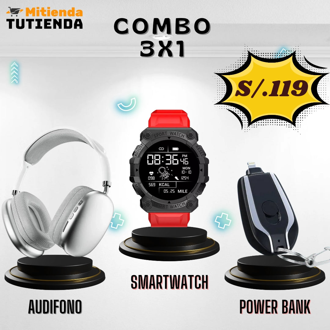 Combo (P9 + FD68 + Mini Power Bank)