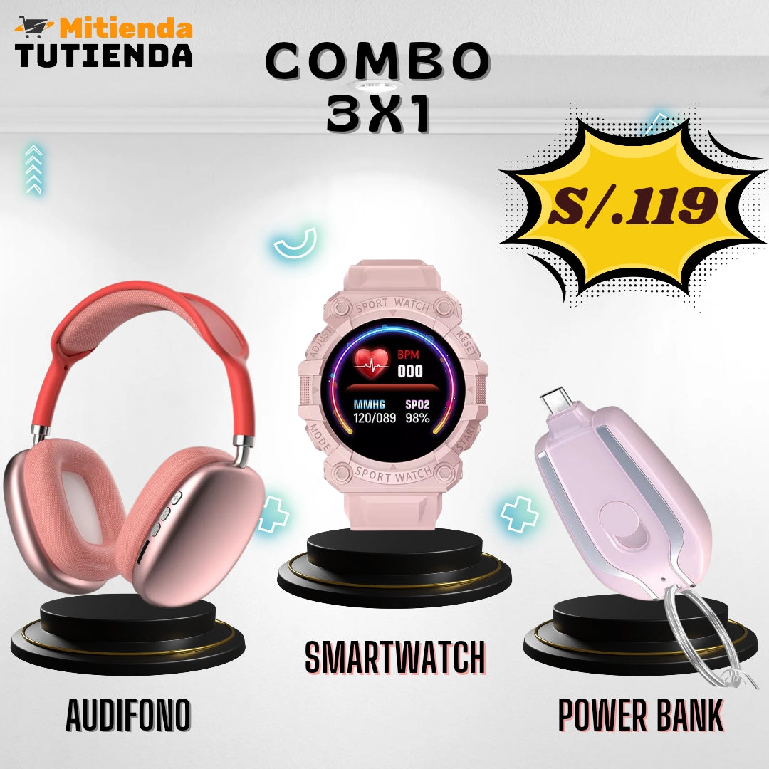 Combo (P9 + FD68 + Mini Power Bank)