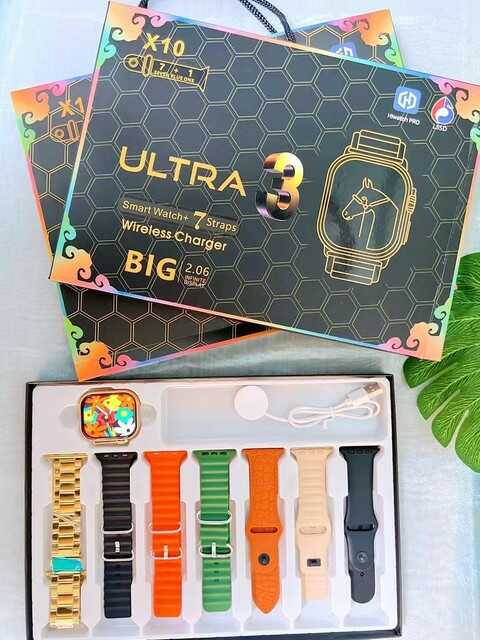 Combo P8 (8 en 1) - Smart Watch + Mini Cargador + 7 Correas