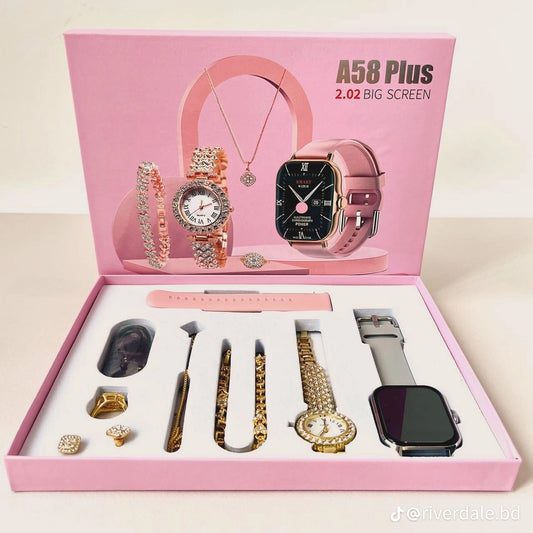 COMBO SMARTWATCH A58 PLUS + JOYERIA